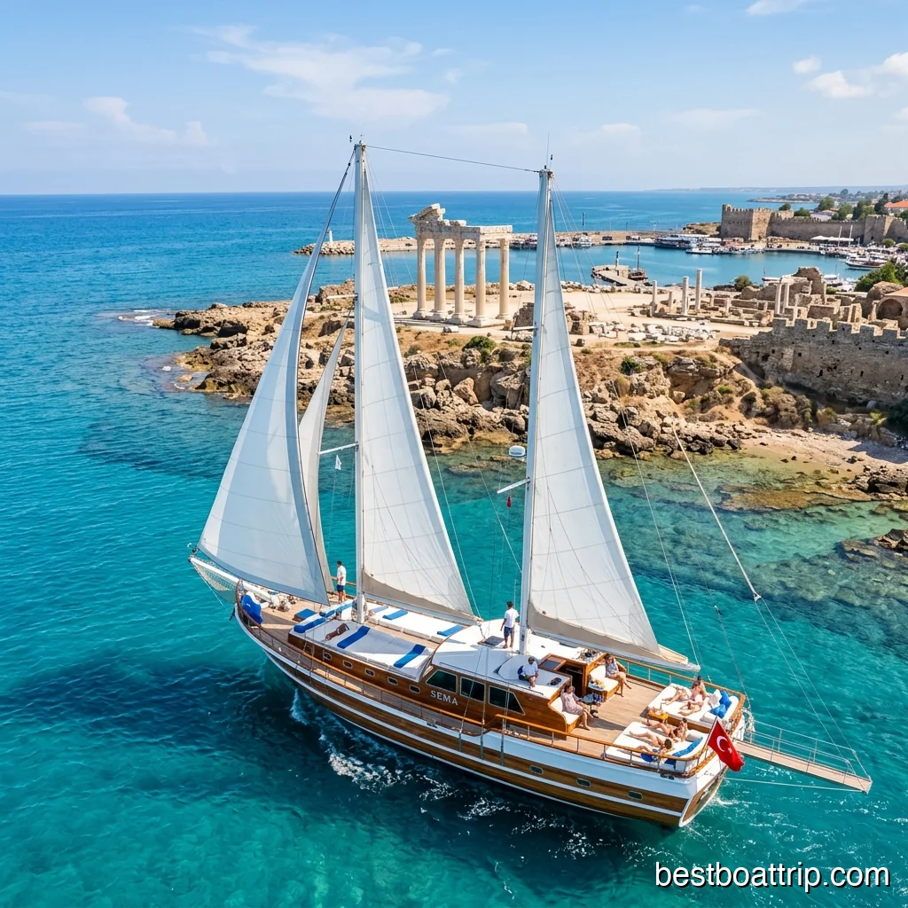 Side Private Wooden Boat Tour: Custom Mediterranean Cruise